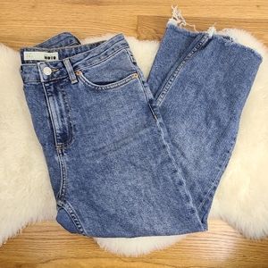 Topshop Jamie Moto High Waisted Denim Jeans | W28